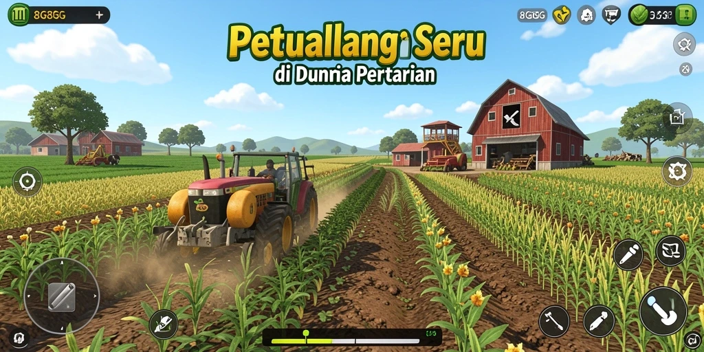 Tampilan gameplay seru di dunia pertanian 8G8G.