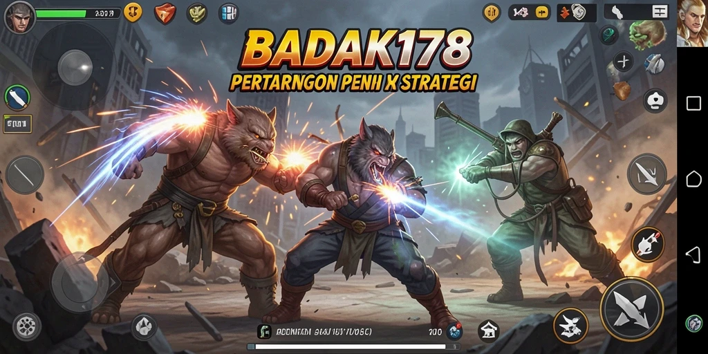 Tampilan gameplay BADAK178 yang dinamis dan penuh aksi.