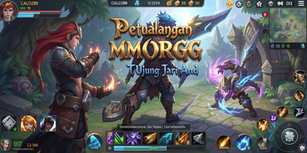 Screenshot gameplay CALO288 yang menampilkan aksi petualangan epik.