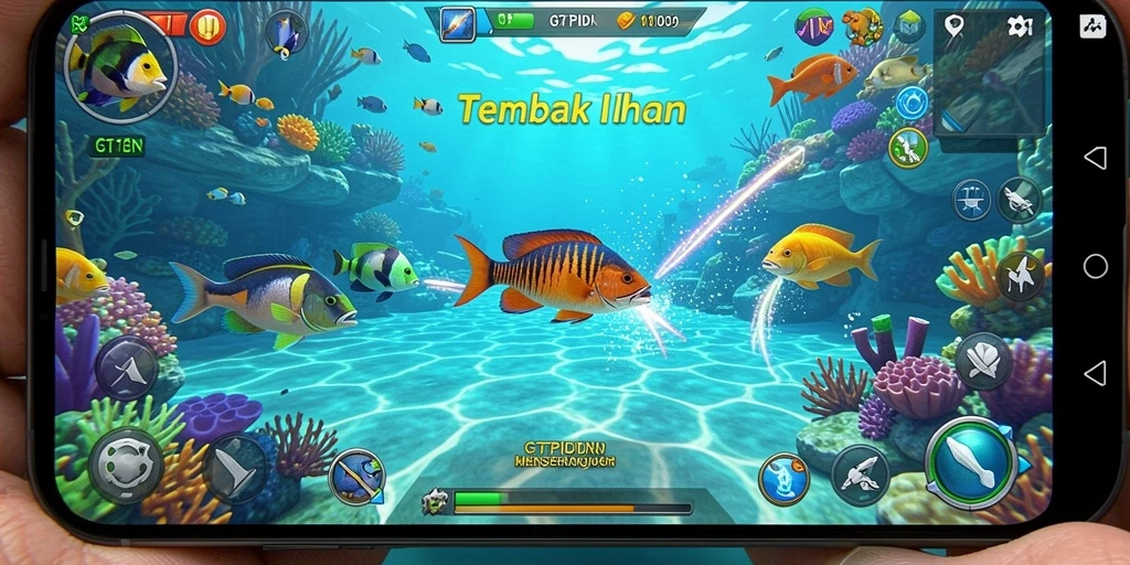 Tampilan gameplay GTPIDN yang penuh warna dan seru.