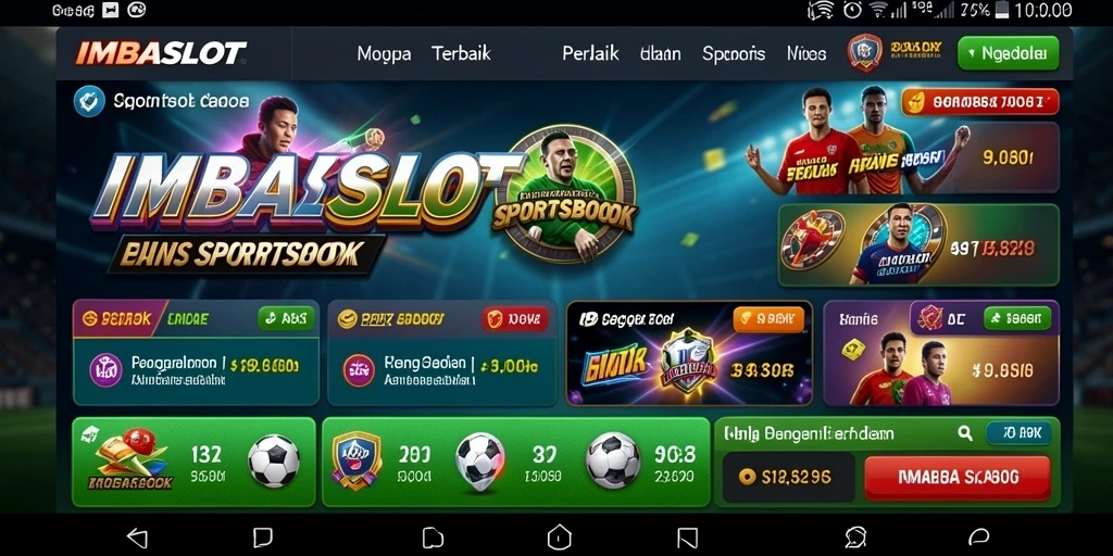 Tampilan antarmuka yang menarik dan mudah digunakan di IMBASLOT.