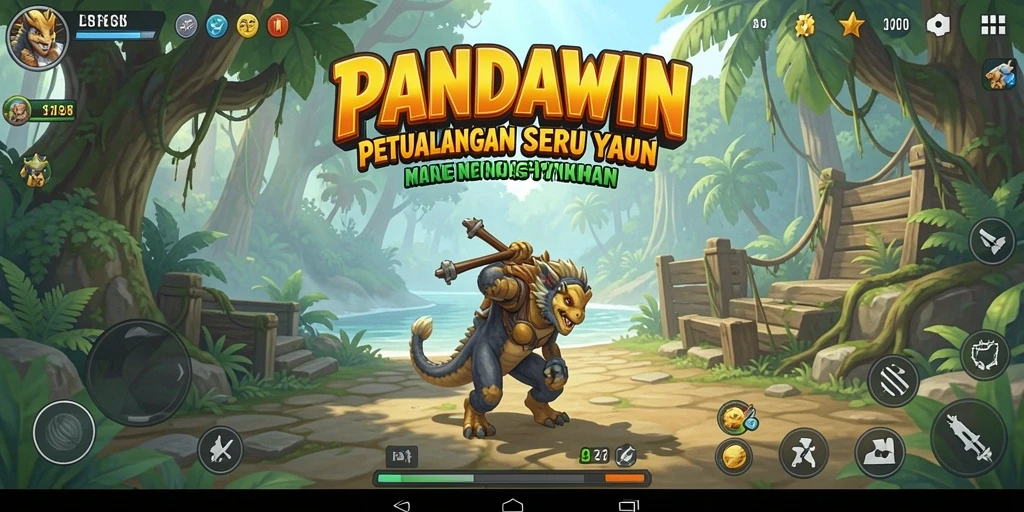Tampilan gameplay PANDAWIN yang menarik dan mendebarkan.