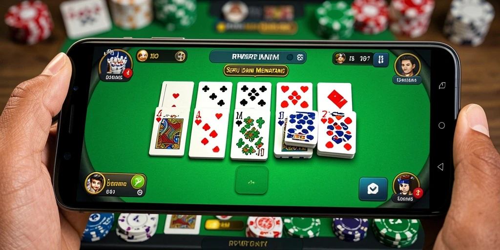 Tangkapan layar utama RPVIP7 menampilkan aksi bermain domino yang menegangkan.